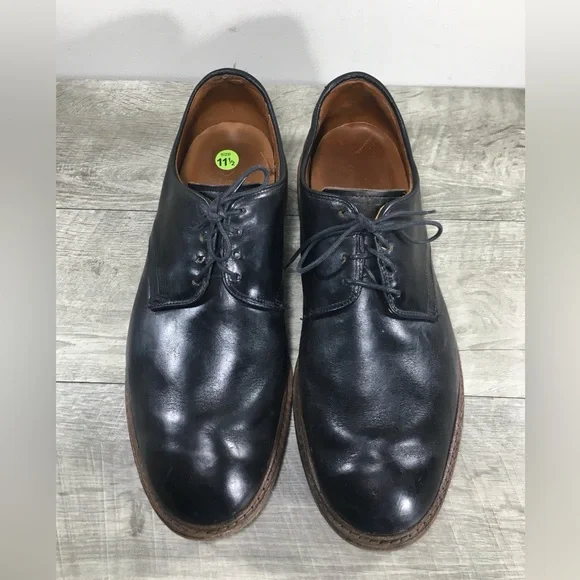 Allen Edmonds Academy Mens Black Leather Oxfords Lace Up Preppy Shoes Size 11.5
